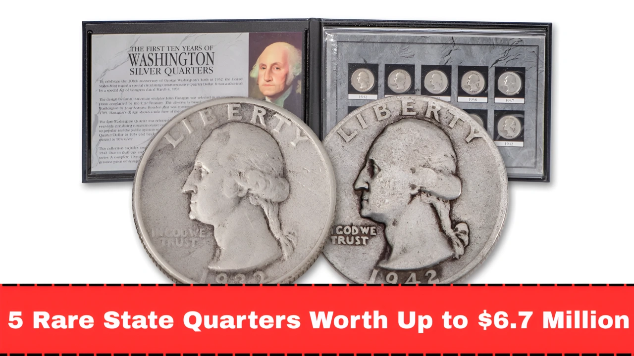 5 Rare State Quarters Worth Up to $6.7 Million